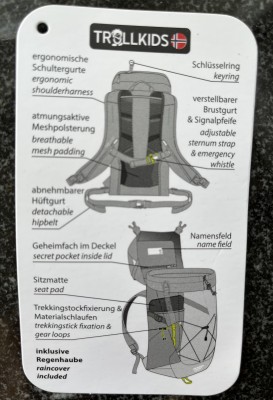 Imagen 1 de Kathrin sobre Trollkids - Kid's Fjell Trekker 15 - Mochila de senderismo